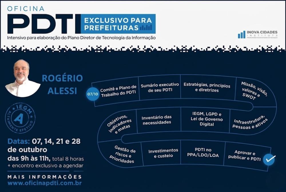 Oficina Prática de Elaboração e Atualização do PDTI para Municípios